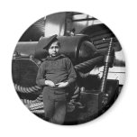 Powder Monkey USS New Hampshire 1865 Fridge Magnet