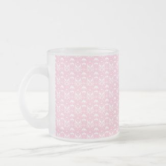 Powder Pink Gothic Lace Mug