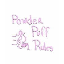 Powder Puff Rules - Dark t-shirts by WitTees Powder Puff Rules - Dark t-shirts