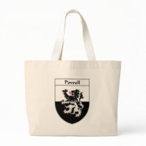 Powell Coat of Arms/Family Crest bags