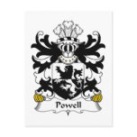 Powell Family Crest Post Card