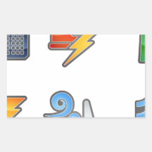 Power and Energy Icon Set Sticker