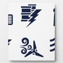 Power and Energy Icons Display Plaque