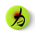 Power and Strength in Kanji Button