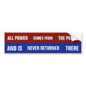 Power Bumper Sticker bumper stickers by montley Power Bumper Sticker bumper stickers