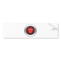 Power Button Bumper Sticker
