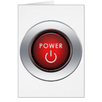 Power Button Greeting Cards