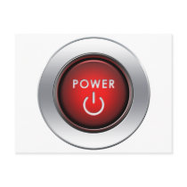 Power Button Post Card