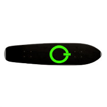 Power Button Skateboard Oldschool