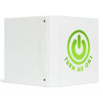 Power Button - Turn Me on Vinyl Binder