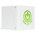 Power Button - Turn Me on Vinyl Binder