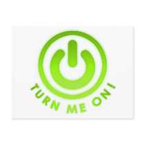 Power Button - Turn Me on Post Card