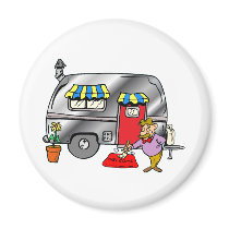 Power Camper Refrigerator Magnets
