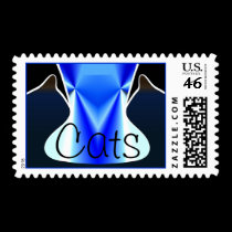 Power Cats Postage Stamp