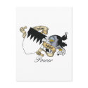 Power Family Crest postcards