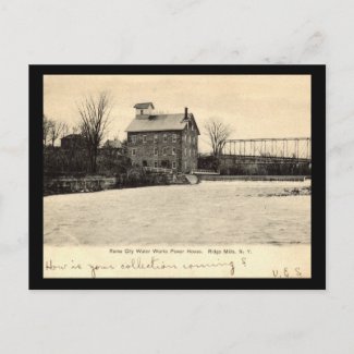 Power House, Ridge Mills, NY 1906 Vintage postcard