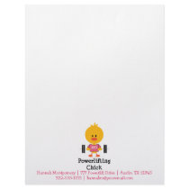 Power Lifting Chick Letterhead