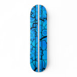 Power-Lined Lotus Flowers Custom Skate Board