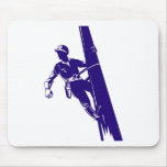 Power Lineman Electrician Electric Worker Mouse Pad