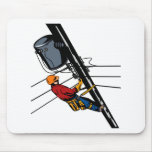 Power Lineman Electrician Electric Worker Mousepad