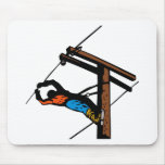 Power Lineman Electrician Electric Worker Mouse Pad