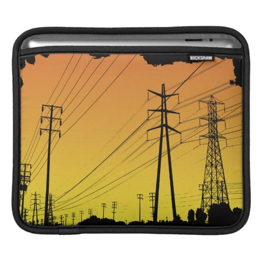 Power lines ipad sleeve