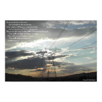 Power Lines—Isaiah 40:29-31 posters by PKBullington Power Lines—Isaiah 40:29-31 posters