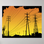 Power lines poster