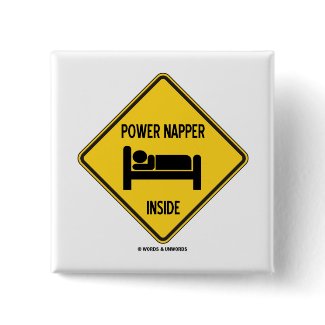 Power Napper Inside (Sleep Nap Bed) Sign button