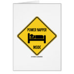 Power Napper Inside (Sleep Nap Bed) Sign Card