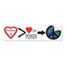 Power of Love Bumper Sticker bumper stickers