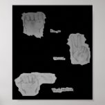 Power, Peace, Vegetarian Black Poster posters