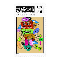 power puppy guy stamps