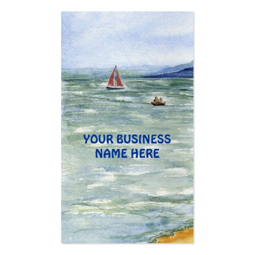 'Power & Sail' Business Card (front side)