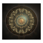 Power Source Steampunk Fractal Poster posters