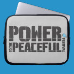 Power To The Peaceful Festival laptop sleeves