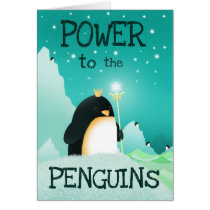 Power to the penguins - card