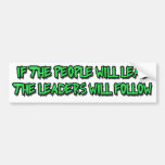 power to the people bumper stickers