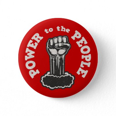 Power to the People Button
