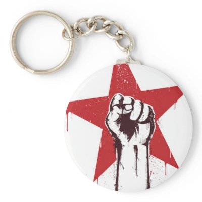 Power to the people key chain