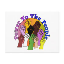 Power To The People Postcard