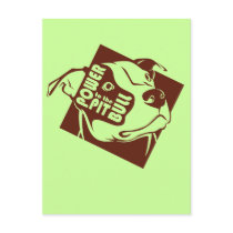 Power to the Pit Bull postcards by HardtGraphicArdts Power to the Pit Bull postcards