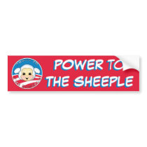 Power to The Sheeple (Obama) Bumper Sticker