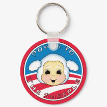 Power To The Sheeple (Obama) keychains