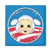 Power To The Sheeple (Obama) magnets by ObamaWatch Power To The Sheeple (Obama) magnets