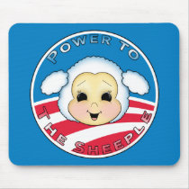 Power To The Sheeple (Obama) mousepads by ObamaWatch Power To The Sheeple (Obama) mousepads