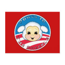 Power To The Sheeple (Obama) postcards by ObamaWatch Power To The Sheeple (Obama) postcards