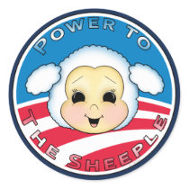 Power To The Sheeple (Obama) stickers