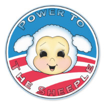 Power To The Sheeple (Obama) stickers