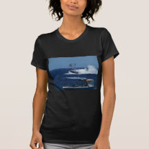 Powerboat and a helicopter t-shirt